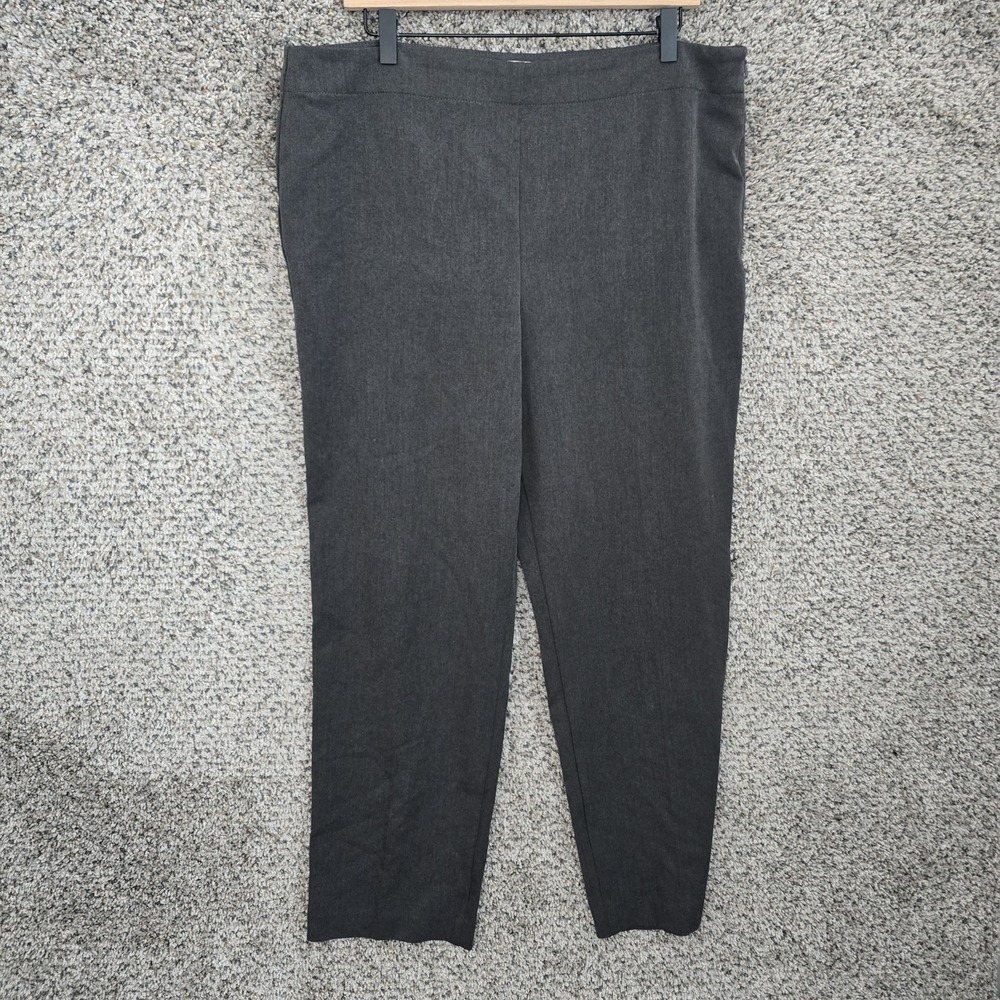 Talbots Pants Womens 16 Gray Heritage Side Zip‎ Trousers Dress Stretch Ladies